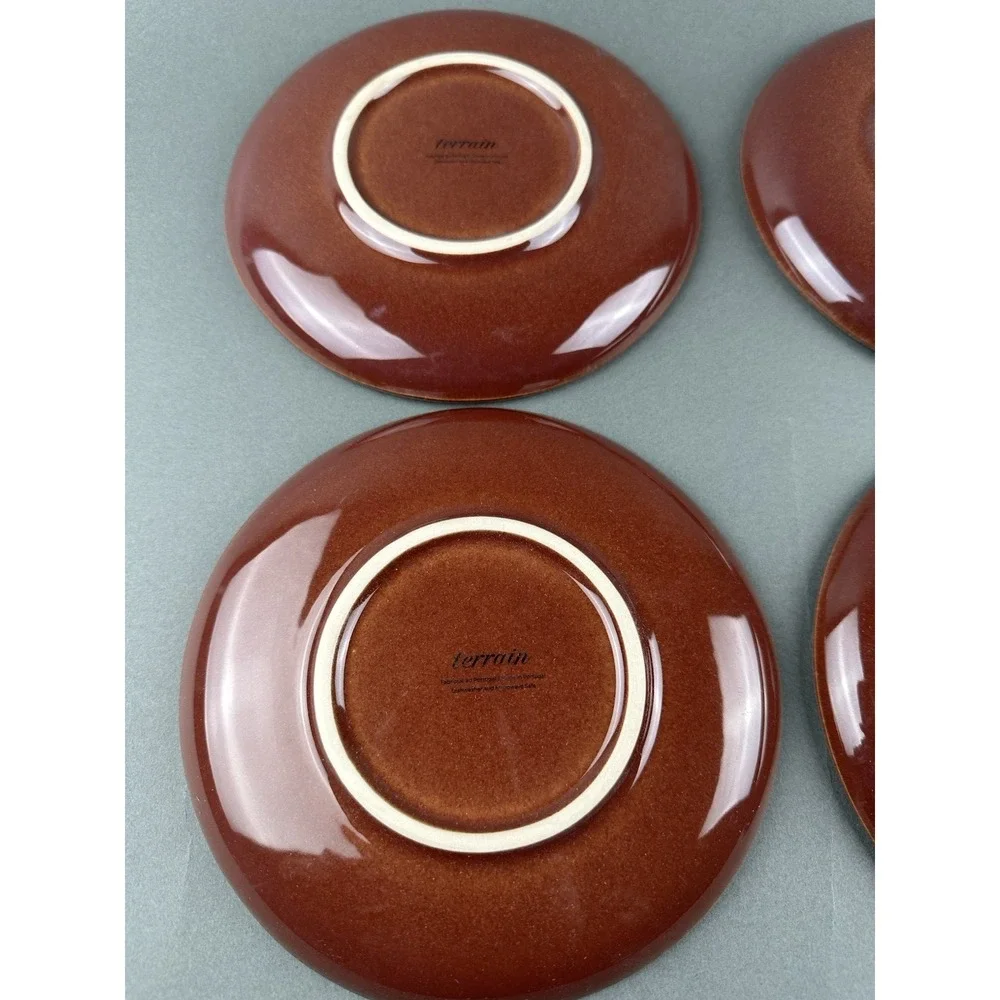 Anthropologie‎ Reactive Glaze Tapas Side Plates Set of 4 New In Box